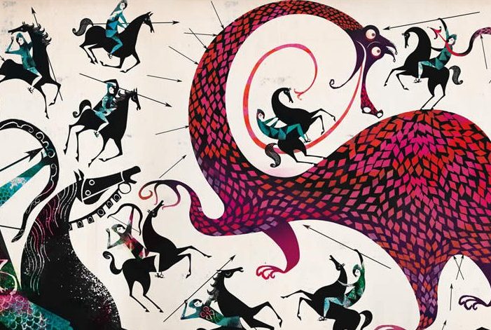 dragon illustration by lesley barnes